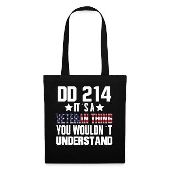 DD-214 Es Ist Eine Veteranen Sache - Veteran - Stoffbeutel - Schwarz - Vorne