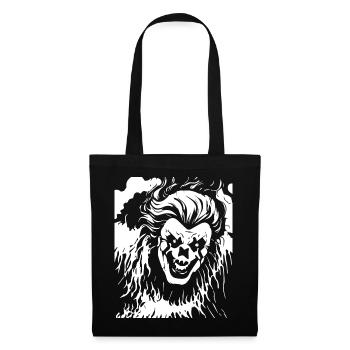 Horror Clown Spooky Halloween Horror Film Evil Cl - Tote Bag - black - Front