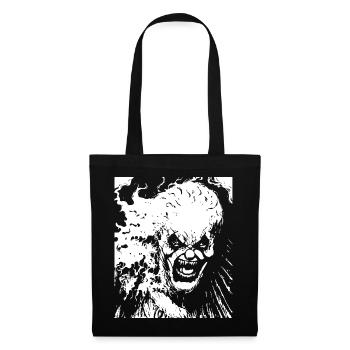 Horror Clown Spooky Halloween Horror Film Evil Cl - Tote Bag - black - Front