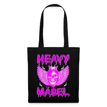 Biker Rocker, Heavy Rock, Punk, Hard Girl Metal - Stoffbeutel - Schwarz - Vorne