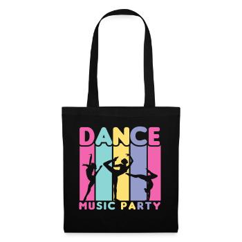 80s Retro CostumeTheme Party Costume 90s Party - Tote Bag - black - Front