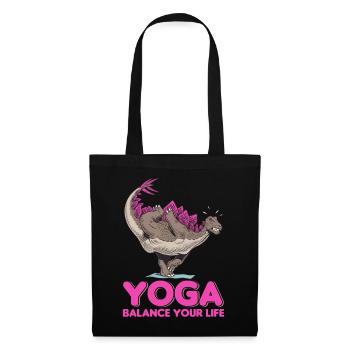 Yogi Yogini Gesundheits Meditation Outfits Girls - Stoffbeutel - Schwarz - Vorne