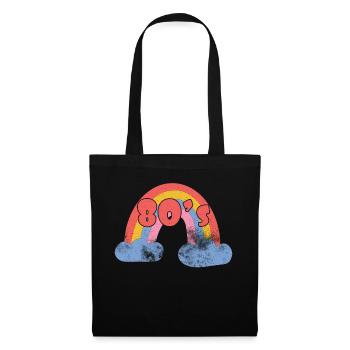 80s Retro CostumeTheme Party Costume 90s Party - Tote Bag - black - Front