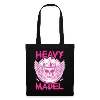 Biker Rocker, Heavy Rock, Punk, Hard Girl Metal - Stoffbeutel - Schwarz - Vorne