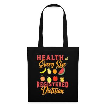 Dietitian Health At Every Size Future Dietitians - Tote Bag - black - Front