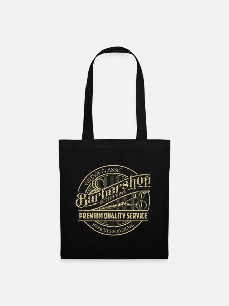 Barber Friseur Friseuse Geschenk - Stoffbeutel - Schwarz
