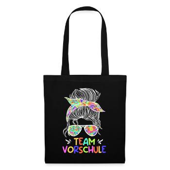 Vorschule Team Vorschüler Vorschulkinder - Stoffbeutel - Schwarz - Vorne