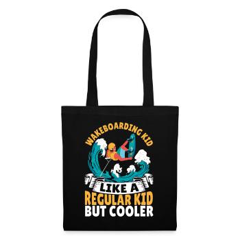 Wakeboarding Kid Like A Regular Kid But Cooler - Tote Bag - black - Front