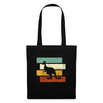 Kangourou Rétro - Sac en tissu - noir - Devant