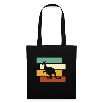 Kangourou Rétro - Sac en tissu - noir - Devant