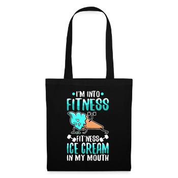 Im into fitness ice cream - Tote Bag - black - Front