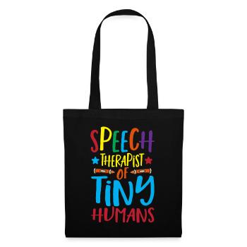Speech Therapist Of Tiny Humans Speech Pathology - Tote Bag - black - Front