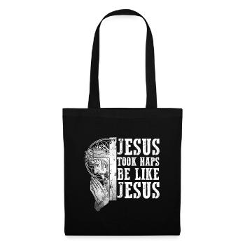 Jésus a fait des siestes comme Jésus I Dieu chrétien - Sac en tissu - noir - Devant
