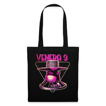 Venera 9 Venus Raumsonde - Stoffbeutel - Schwarz - Vorne