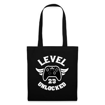 Level 23 Unlocked 23 Birthday - Tote Bag - black - Front