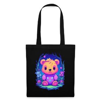 Mignon Ours Rose Teddy Cuddly Toy - Sac en tissu - noir - Devant