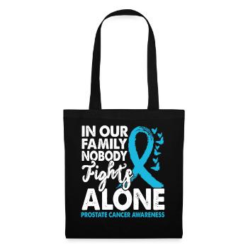 No one fights prostate cancer alone - Tote Bag - black - Front