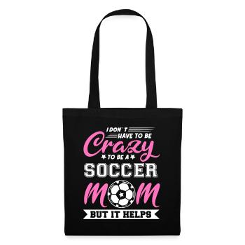 Fußball-Mutter Gameday Soccer Mom - Tote Bag - black - Front