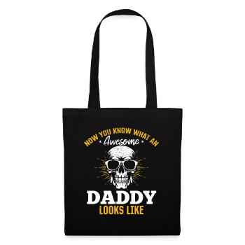 Maintenant tu sais à quoi ressemble un papa génial - Da - Sac en tissu - noir - Devant