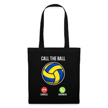 Call the ball volleyball - Tote Bag - black - Front
