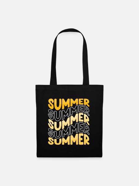 Summer - Stoffbeutel - Schwarz