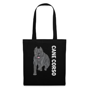 Cane corso - Sac en tissu - noir - Devant