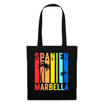 Marbella Andalusien Spanien Costa Del Sol Idee - Stoffbeutel - Schwarz - Vorne