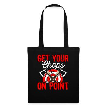 Chops On Point Axe Throwing Lover Expert Axe - Tote Bag - black - Front