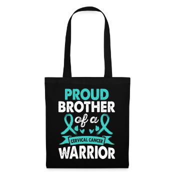 Frère du - Sac en tissu - noir - Devant