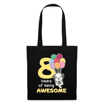 Dalmatians for 8th birthday children eight years old - Tote Bag - black - Front