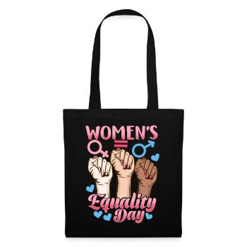 Journée de l’égalité des femmes Cadeau féministe - Sac en tissu - noir - Devant