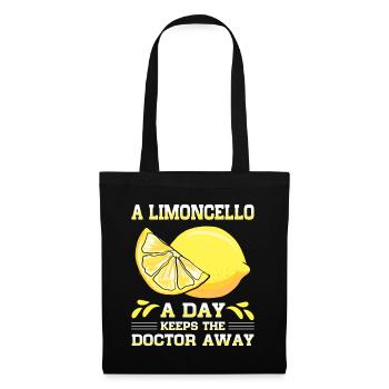 Italian limoncello lover - Tote Bag - black - Front
