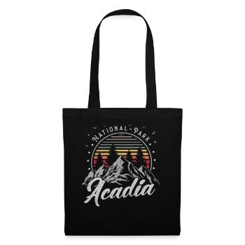 Retro Acadia National Park US Vintage Acadia - Tote Bag - black - Front
