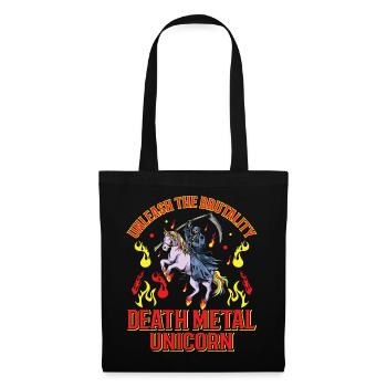 Goth Rock Satan Einhorn Festivals Death Metal - Stoffbeutel - Schwarz - Vorne