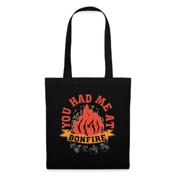 You Had Me At Bonfire 2 - Tote Bag - black - Front