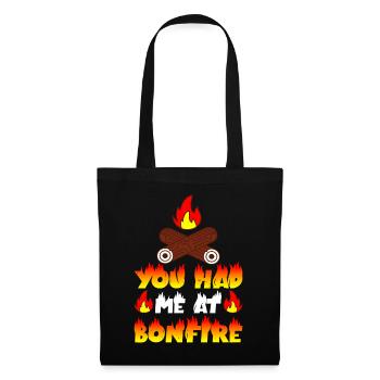 You Had Me At Bonfire 3 - Tote Bag - black - Front