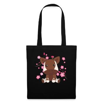 Okapi cute animals for kids kawaii - Tote Bag - black - Front