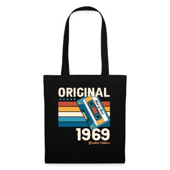 54ème Anniversaire Homme Juin Vintage 1969 Cassette - Sac en tissu - noir - Devant
