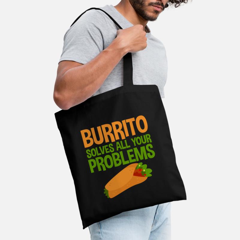 Burrito Solves All Your Problems 4 Stoffbeutel