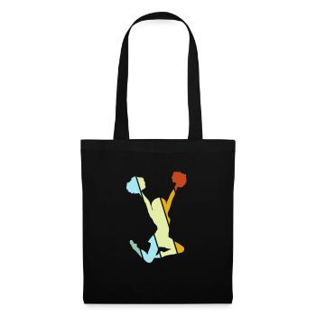 cheerleading rétro - Sac en tissu - noir - Devant