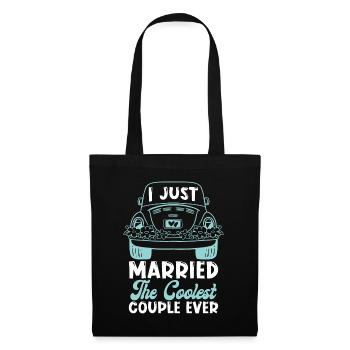 Officiant Je viens d’épouser le pasteur du couple le plus cool - Sac en tissu - noir - Devant