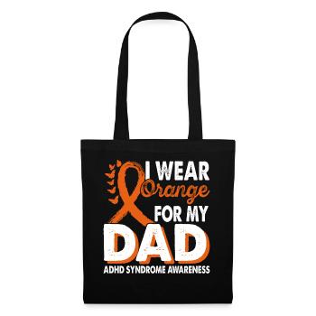 Portez de l’orange pour le - Sac en tissu - noir - Devant
