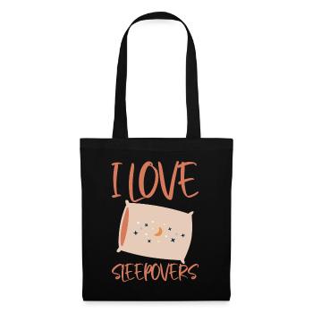 J’adore les soirées pyjama 2 - Sac en tissu - noir - Devant