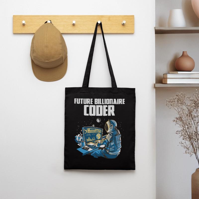 Future billionaire coder Tote Bag