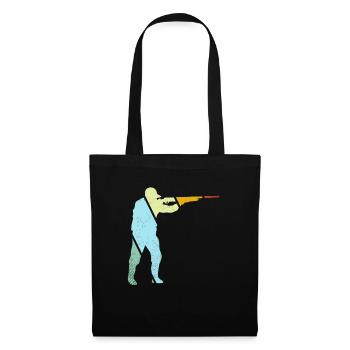 Hunter Rétro - Sac en tissu - noir - Devant