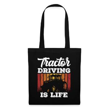 Tractor driving is life farmer farmer farm - Tote Bag - black - Front