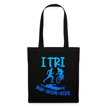 I Tri, Run Swim Ride 4 - Tote Bag - black - Front
