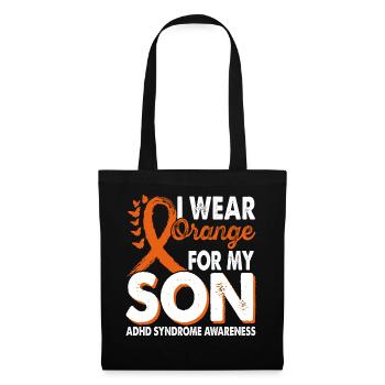 Portez de l’orange pour le - Sac en tissu - noir - Devant
