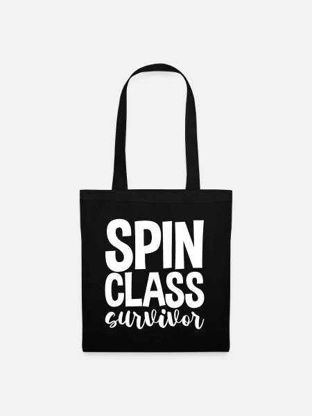 Spin Class Survivor - Stoffbeutel - Schwarz