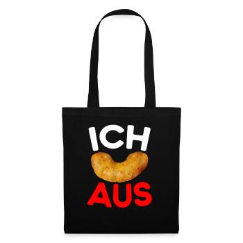 Ich Flip aus Erdnussflip - Stoffbeutel - Schwarz - Vorne